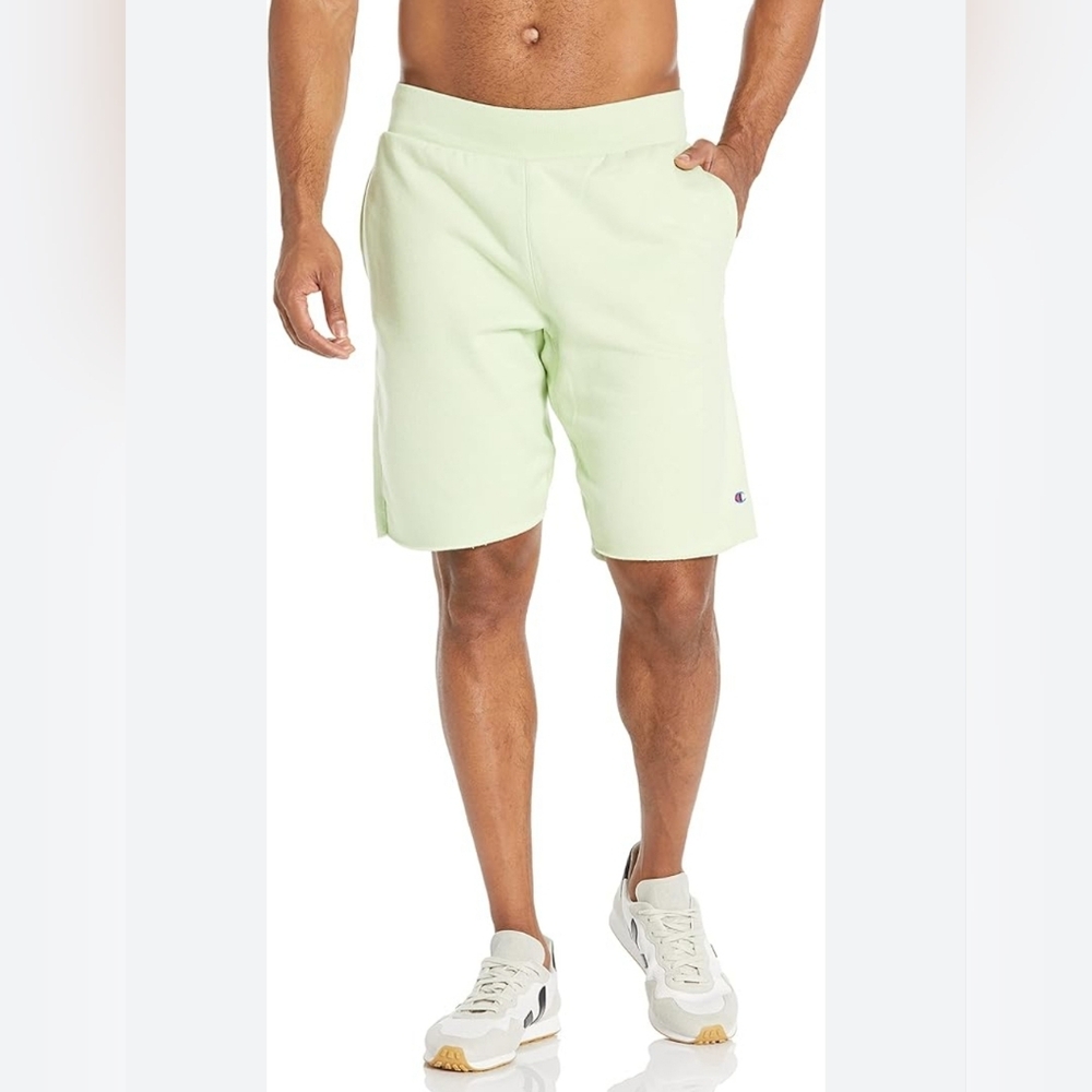 NWOT ★ CHAMPION ★ RW Script Big W Cut Regular Swetashirt Terry Cutoff Shorts